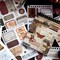 532Pcs Vintage Scrapbook Sticker Book for Journaling(Retro Orange)
